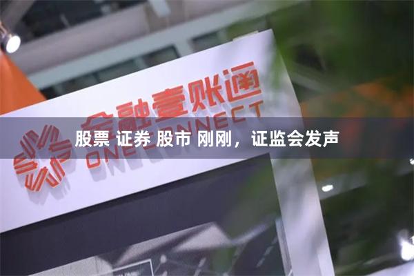 股票 证券 股市 刚刚，证监会发声