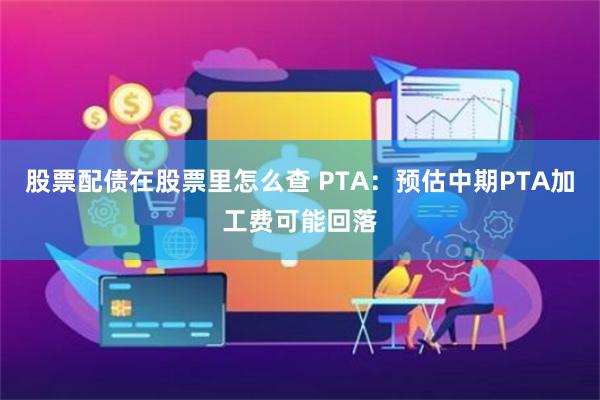 股票配债在股票里怎么查 PTA：预估中期PTA加工费可能回落