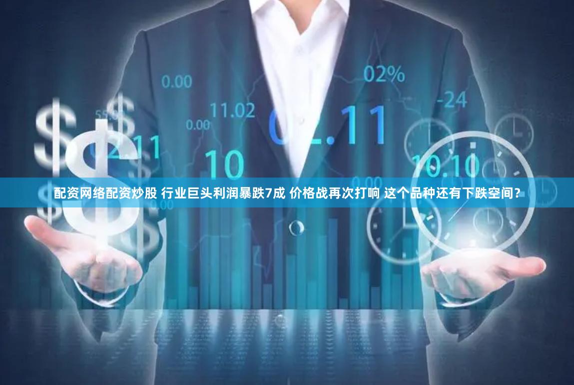 配资网络配资炒股 行业巨头利润暴跌7成 价格战再次打响 这个品种还有下跌空间？