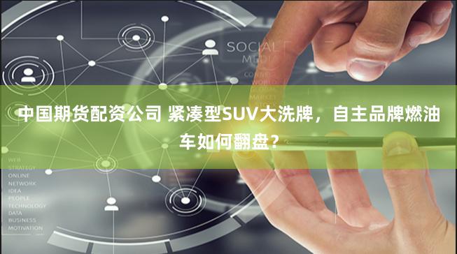 中国期货配资公司 紧凑型SUV大洗牌，自主品牌燃油车如何翻盘？