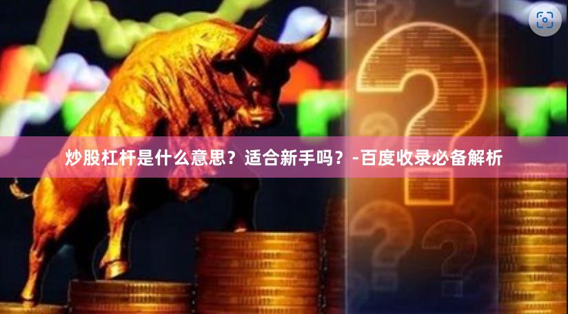 炒股杠杆是什么意思？适合新手吗？-百度收录必备解析